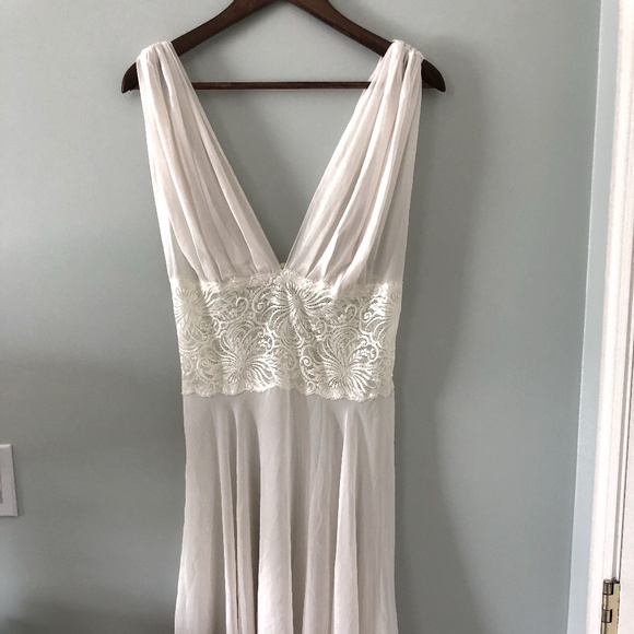 Victoria's Secret Other - Victoria's Secret Vintage Cream Sheer Nightgown Size M